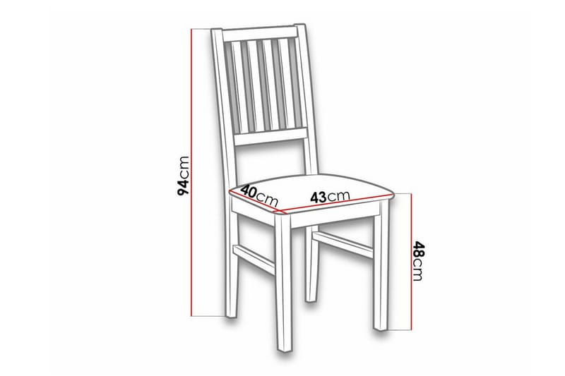 Patrickswell Matstol Black/White - Möbler - Stolar & fåtöljer - Matstol & köksstol