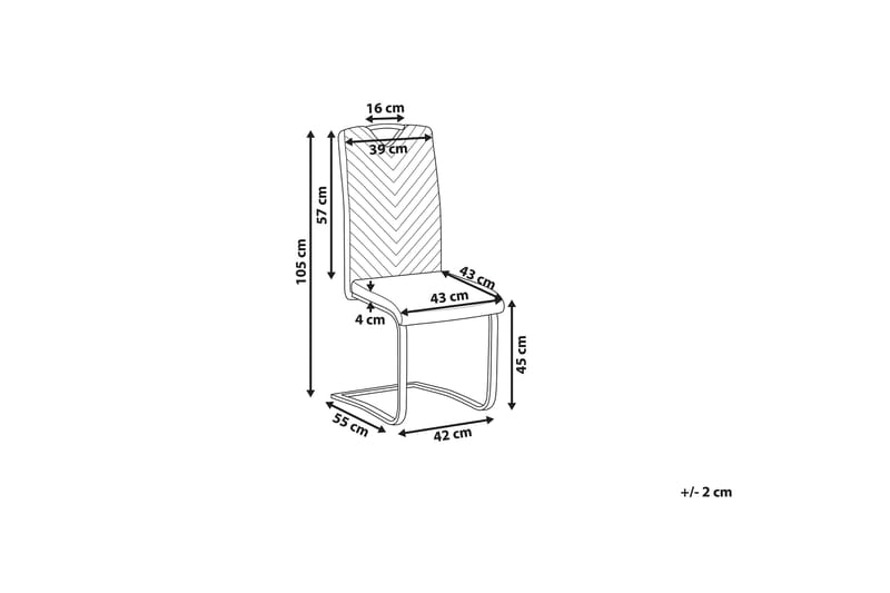 Picknes Matstol 2-pack - Konstläder/Ljusgrå - Möbler - Stolar & fåtöljer - Matstol & köksstol