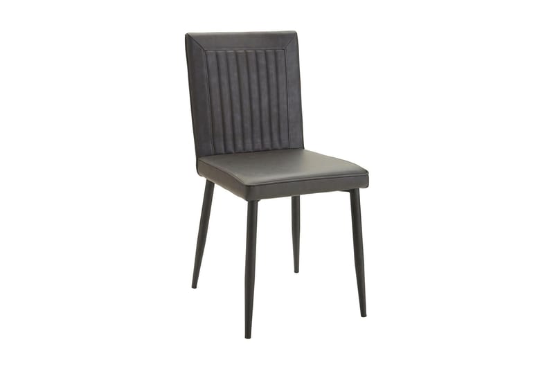 Pinon Matstol Konstläder 2-pack - Antracit - Möbler - Stolar & fåtöljer - Matstol & köksstol