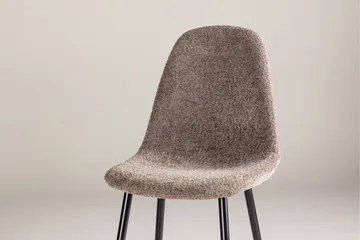 Polar Matstol i Bouclé med Metallben - Taupe - Möbler - Stolar & fåtöljer - Matstol & köksstol