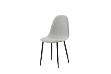 Polar Matstol i Tyg med Metallben - Ljusgrå - Möbler - Stolar & fåtöljer - Matstol & köksstol