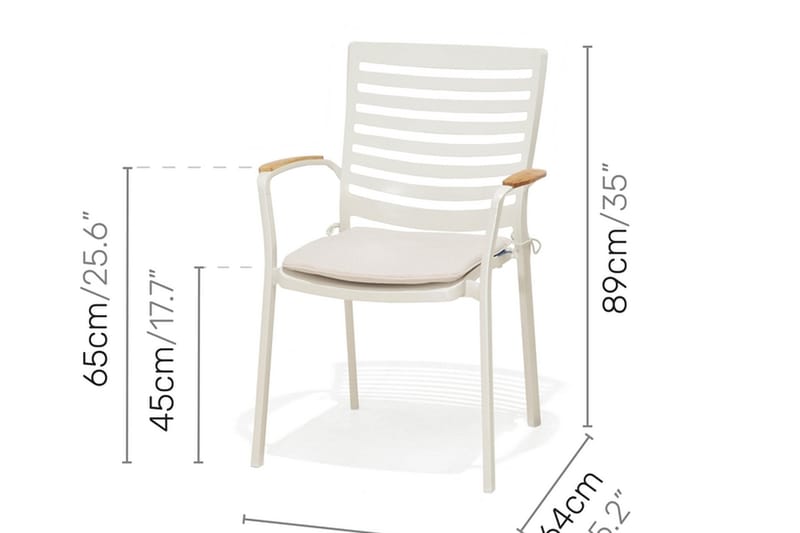 Portals Karmstol - Vit - Matstol & köksstol