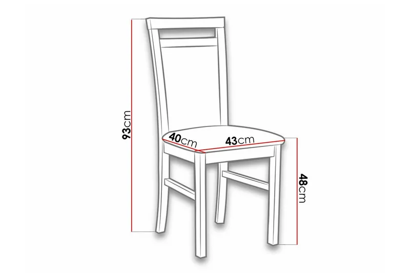 Roma Matstol Black and white - Möbler - Stolar & fåtöljer - Matstol & köksstol