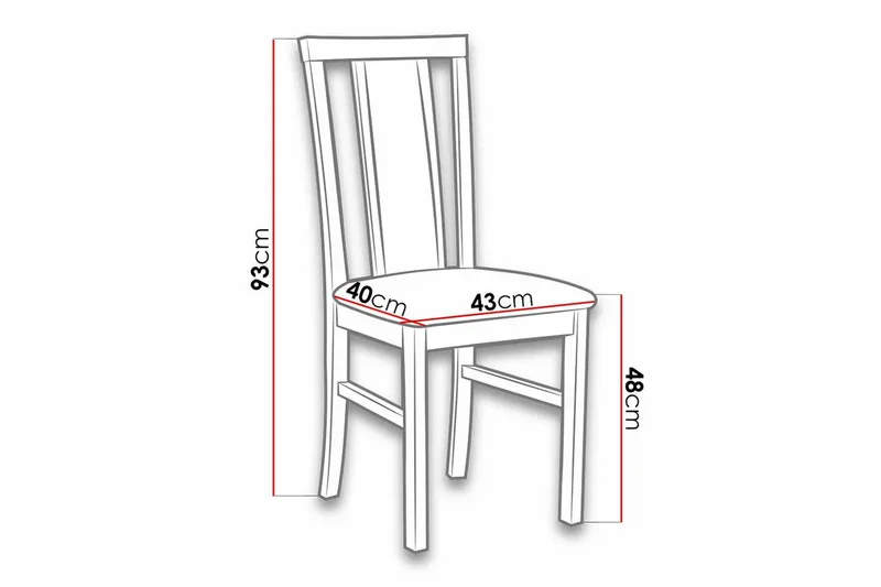 Roma Matstol Black/Wood - Möbler - Stolar & fåtöljer - Matstol & köksstol