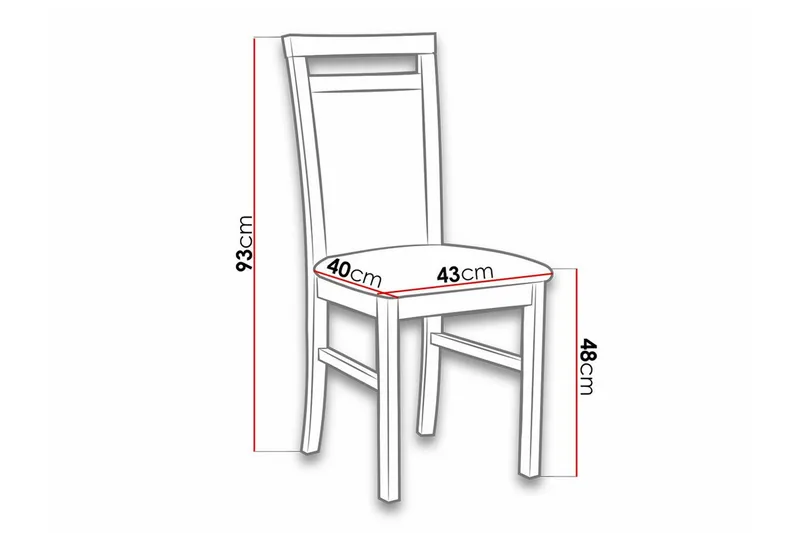 Roma Matstol Wood/Black - Möbler - Stolar & fåtöljer - Matstol & köksstol
