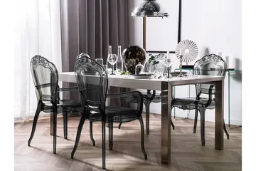 Ronshausen Matstol i Plast - Svart|Transparent - Möbler - Stolar & fåtöljer - Matstol & köksstol