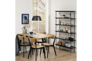 Roxby Matstol i Trä med Metallben - Svart|Beige - Möbler - Stolar & fåtöljer - Matstol & köksstol