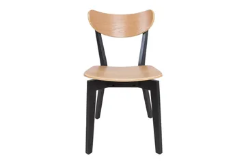 Roxby Matstol i Trä med Metallben - Svart|Beige - Möbler - Stolar & fåtöljer - Matstol & köksstol