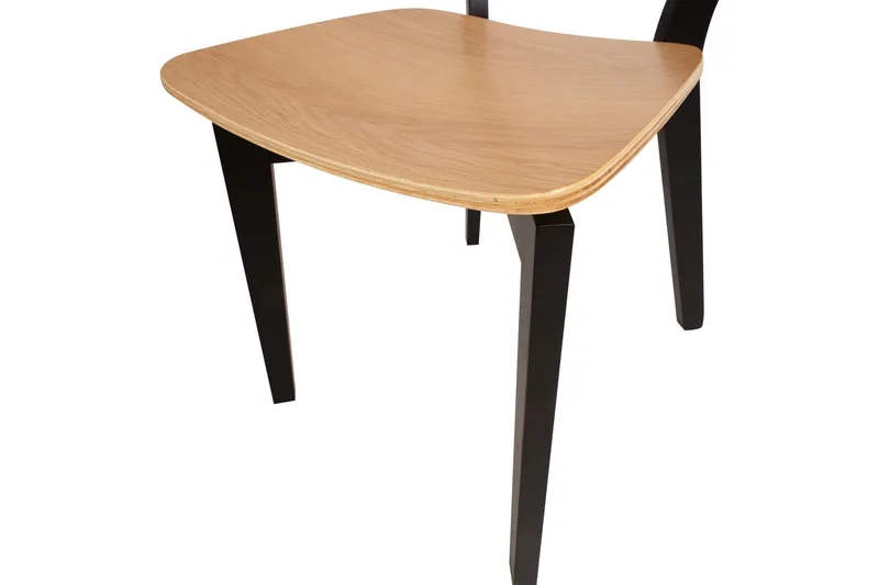 Roxby Matstol i Trä med Metallben - Svart|Beige - Möbler - Stolar & fåtöljer - Matstol & köksstol