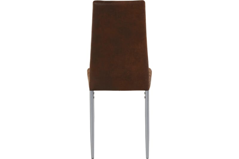 Sabie Matstol Microfiber 2-pack - Brun/Silver - Möbler - Stolar & fåtöljer - Matstol & köksstol