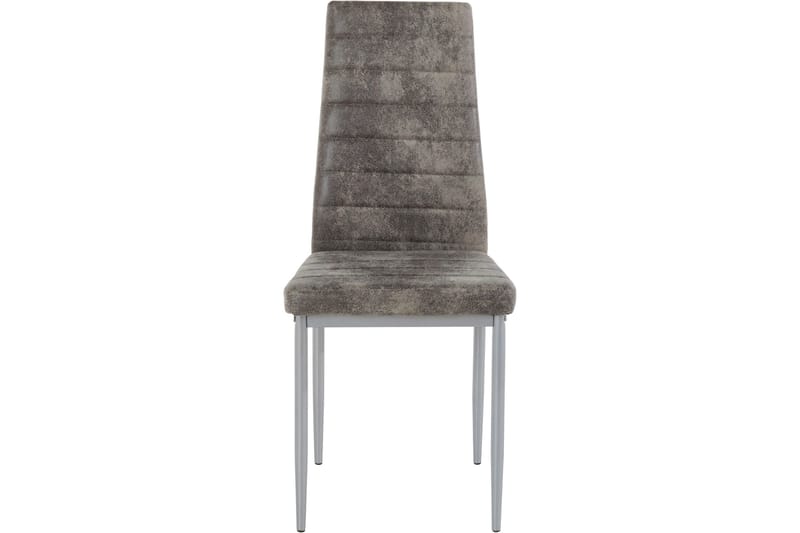 Sabie Matstol Microfiber 2-pack - Ljusgrå/Silver - Möbler - Stolar & fåtöljer - Matstol & köksstol