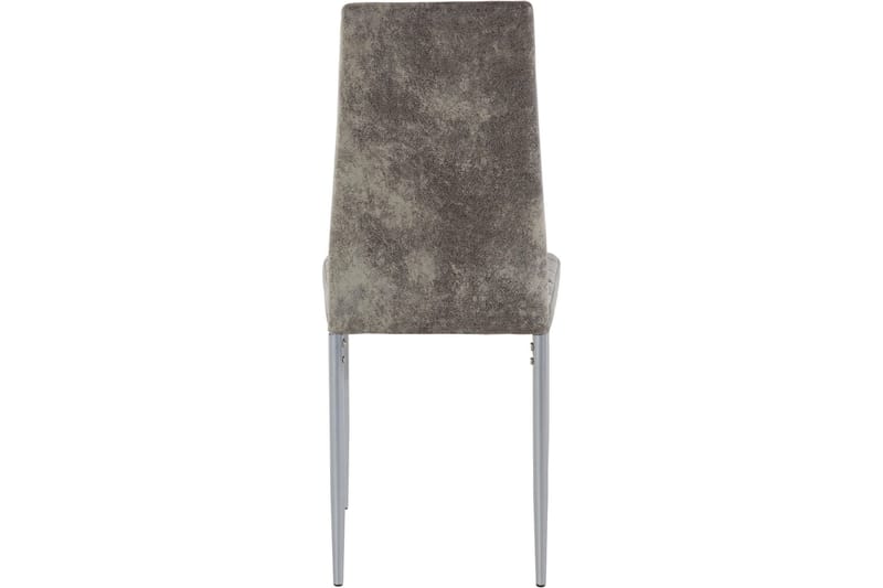 Sabie Matstol Microfiber 2-pack - Ljusgrå/Silver - Möbler - Stolar & fåtöljer - Matstol & köksstol