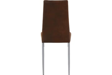 Sabie Matstol Microfiber 2-pack - Brun/Silver - Möbler - Stolar & fåtöljer - Matstol & köksstol