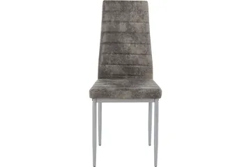 Sabie Matstol Microfiber 2-pack - Ljusgrå/Silver - Möbler - Stolar & fåtöljer - Matstol & köksstol