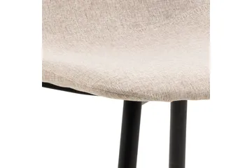 Salaman Matstol i Tyg med Metallben - Beige - Möbler - Stolar & fåtöljer - Matstol & köksstol