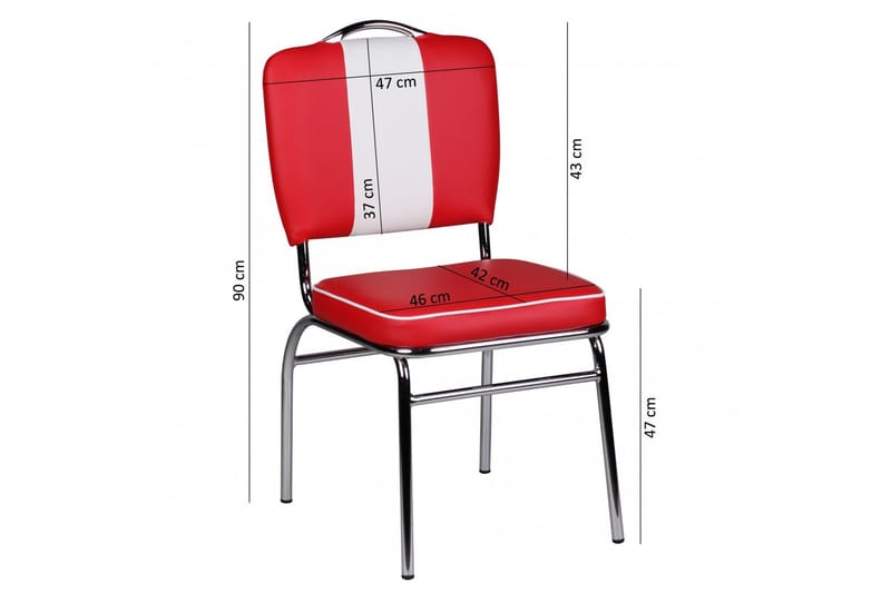 Sannes Matstol - Röd - Möbler - Stolar & fåtöljer - Matstol & köksstol