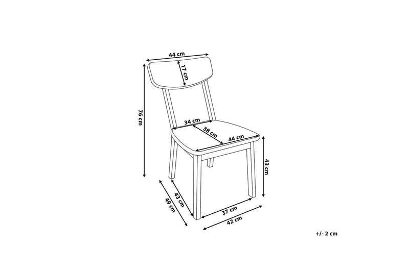 Santos Stol Set Om 2 St - Vit - Möbler - Stolar & fåtöljer - Matstol & köksstol