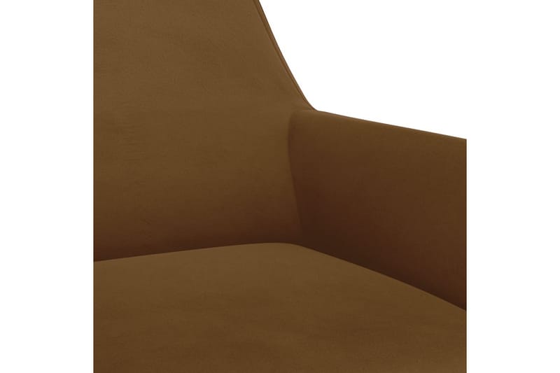 Snurrbar matstol brun sammet - Brun - Matstol & köksstol