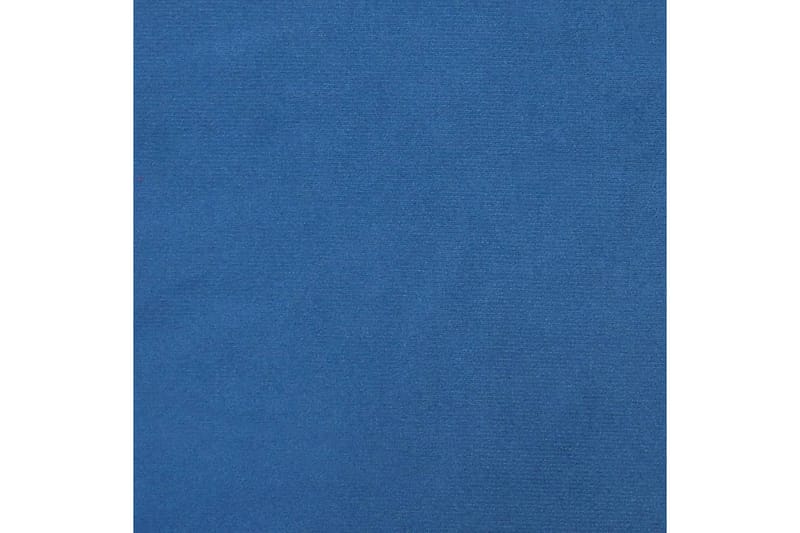 Snurrbara matstolar 2 st blå sammet - Blå - Matstol & köksstol