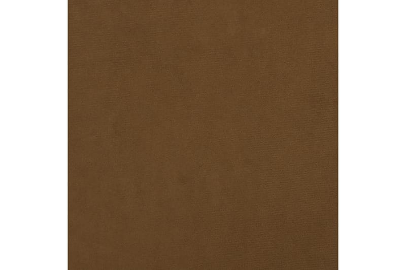 Snurrbara matstolar 2 st brun sammet - Brun - Matstol & köksstol