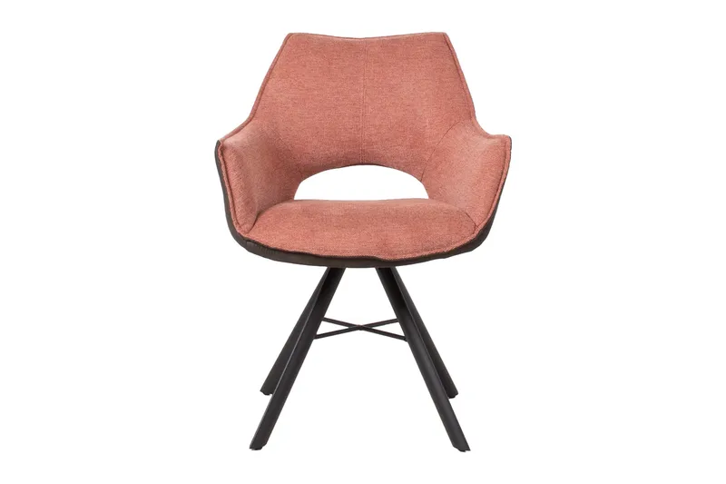 Stol Eddy - Laxröd/Mrökgrå - Möbler - Stolar & fåtöljer - Matstol & köksstol