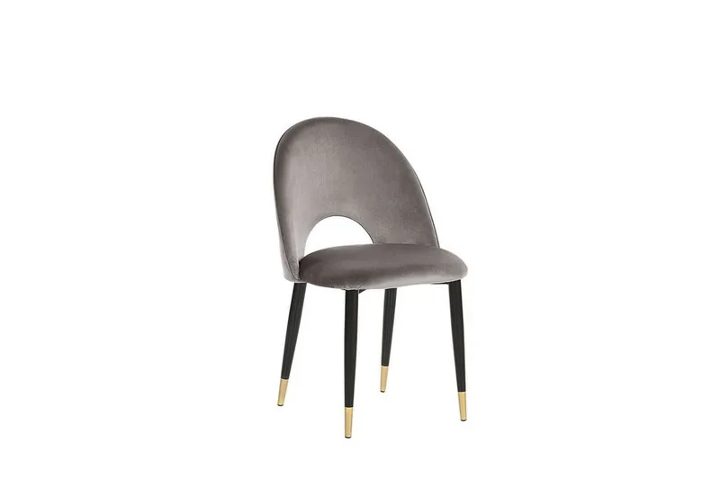 Tavernes Sammetsstol 2-pack, Grå