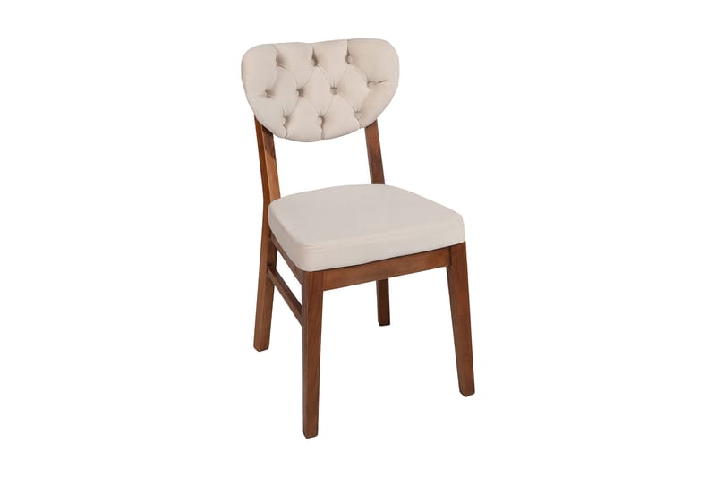 Tharol Matstol 2-Pack - Valnöt/Beige - Möbler - Stolar & fåtöljer - Matstol & köksstol