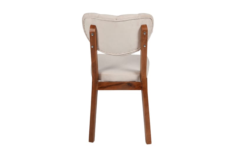Tharol Matstol 2-Pack - Valnöt/Beige - Möbler - Stolar & fåtöljer - Matstol & köksstol