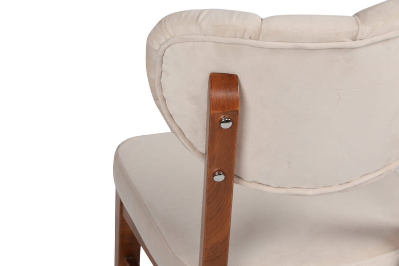 Tharol Matstol 2-Pack - Valnöt/Beige - Möbler - Stolar & fåtöljer - Matstol & köksstol