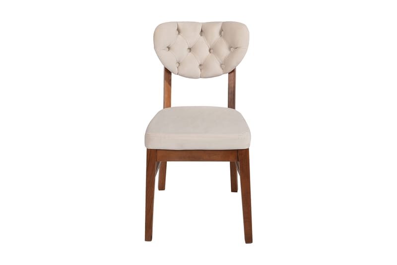 Tharol Matstol - Valnöt/Beige - Möbler - Stolar & fåtöljer - Matstol & köksstol