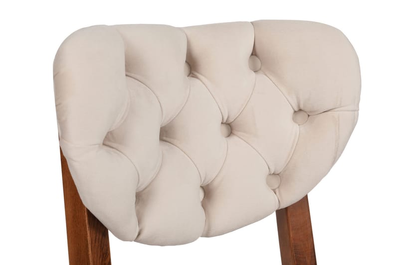 Tharol Matstol - Valnöt/Beige - Möbler - Stolar & fåtöljer - Matstol & köksstol