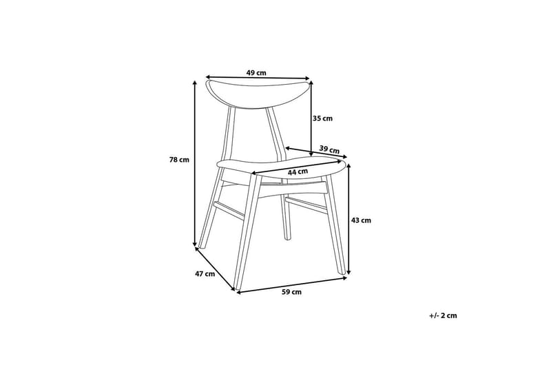 Tiadra Stol 2-Pack - Vit - Möbler - Stolar & fåtöljer - Matstol & köksstol