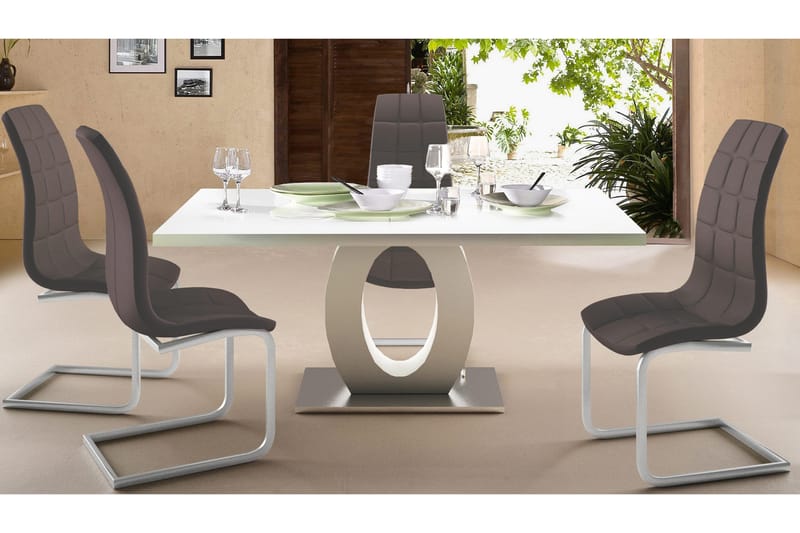 Tolna Matstol Konstläder 2-pack - Grå - Möbler - Stolar & fåtöljer - Matstol & köksstol