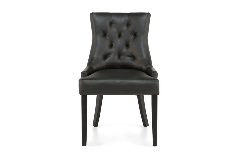 Tuva Matstol Konstläder - Svart - Möbler - Stolar & fåtöljer - Matstol & köksstol