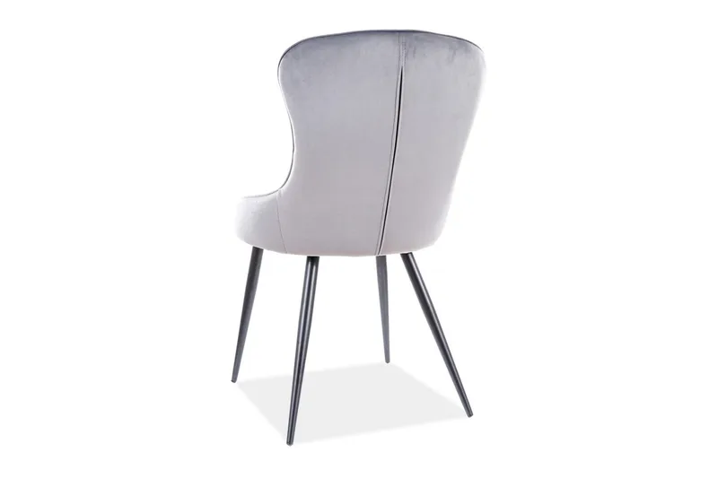 Urawa Matstol - Sammet/Grå/Svart - Möbler - Stolar & fåtöljer - Matstol & köksstol