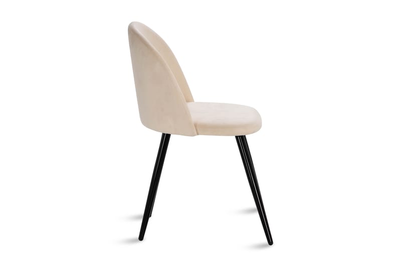 Valeri Matstol Sammet - Beige - Möbler - Stolar & fåtöljer - Matstol & köksstol
