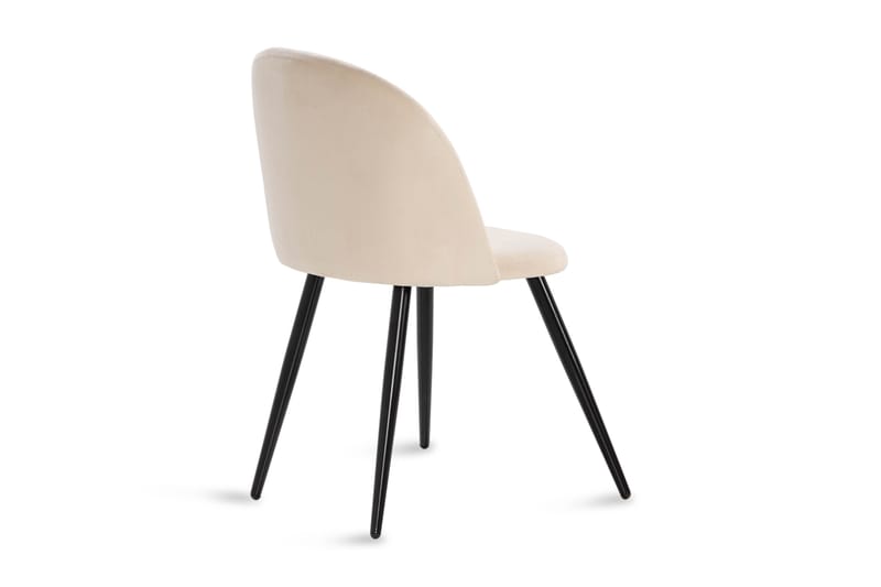 Valeri Matstol Sammet - Beige - Möbler - Stolar & fåtöljer - Matstol & köksstol