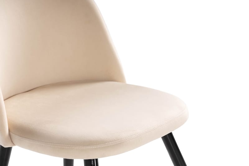 Valeri Matstol Sammet - Beige - Möbler - Stolar & fåtöljer - Matstol & köksstol