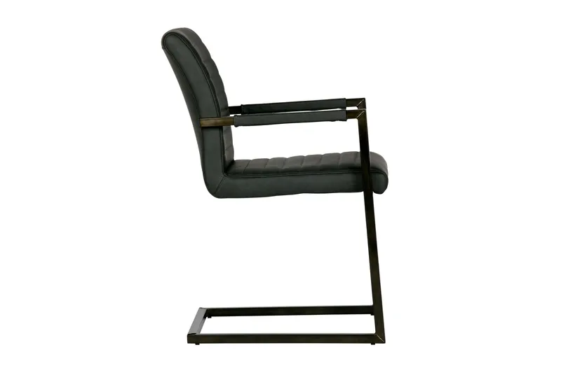 Vanco Matstol Konstläder - Antracitgrå - Möbler - Stolar & fåtöljer - Matstol & köksstol