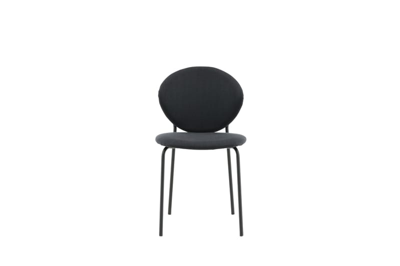 Vault Matstol i Tyg med Metall - Mörkgrå - Möbler - Stolar & fåtöljer - Matstol & köksstol