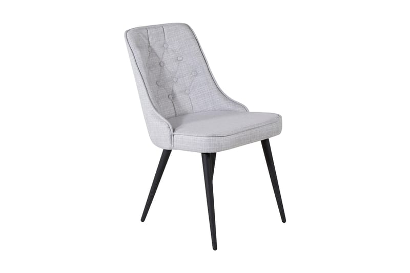 Velvet Deluxe Matstol, Grå/Svart