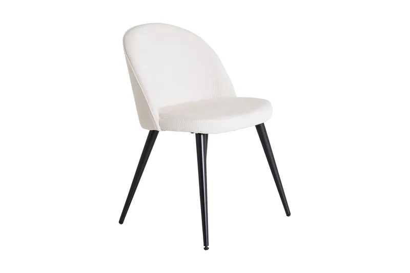 Velvet Deluxe Matstol Manchester, Svart/Beige