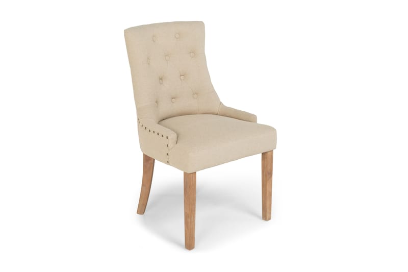 Viktoria Matstol med Nitar - Beige / Vintage - Möbler - Stolar & fåtöljer - Matstol & köksstol