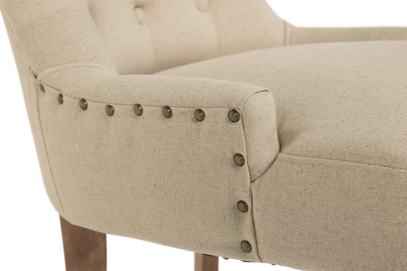 Viktoria Matstol med Nitar - Beige / Vintage - Möbler - Stolar & fåtöljer - Matstol & köksstol