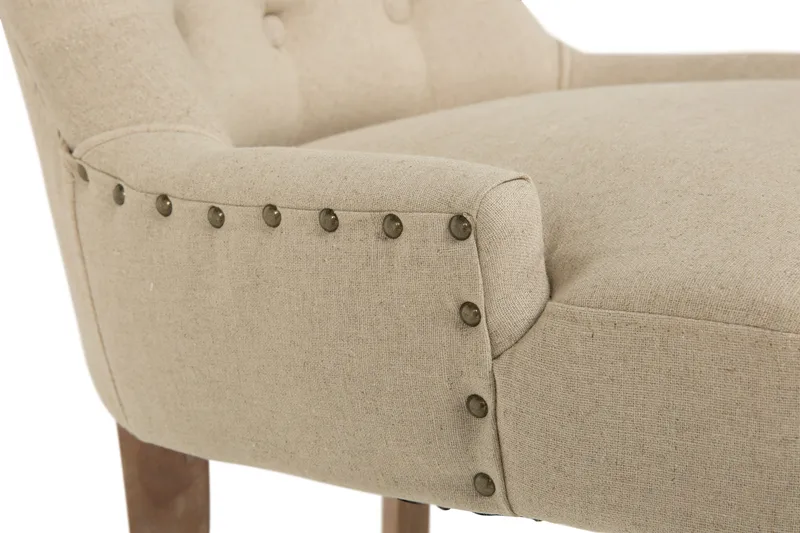 Viktoria Matstol med Nitar - Beige / Vintage - Möbler - Stolar & fåtöljer - Matstol & köksstol