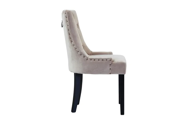 Viktoria Matstol Sammet - Sand / Beige - Möbler - Stolar & fåtöljer - Matstol & köksstol