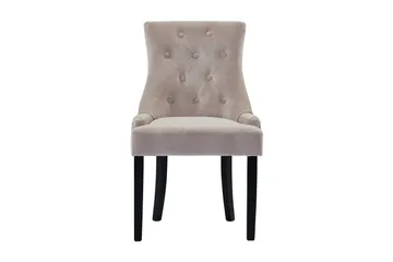Viktoria Matstol Sammet - Sand/Beige - Möbler - Stolar & fåtöljer - Matstol & köksstol