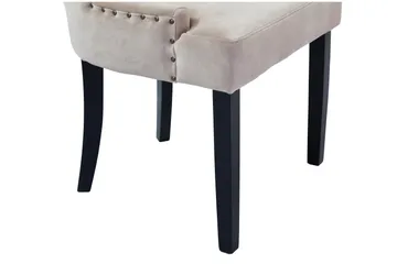 Viktoria Matstol Sammet - Sand/Beige - Möbler - Stolar & fåtöljer - Matstol & köksstol