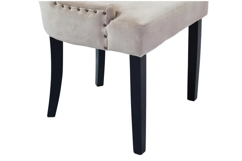 Viktoria Matstol Sammet - Sand/Beige - Möbler - Stolar & fåtöljer - Matstol & köksstol