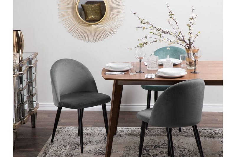 Visalia Stol Set Om 2 St - Grå - Möbler - Stolar & fåtöljer - Matstol & köksstol